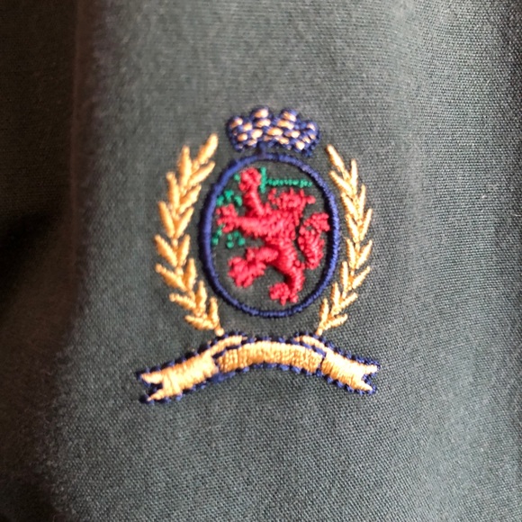 Tommy Hilfiger Full Zip Jacket Hunter Green Crest - Picture 2 of 5